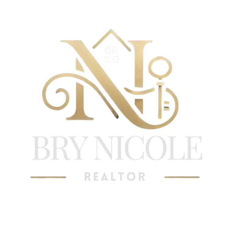 Realtor Bry Nicole logo, featuring a modern and elegant design with the initials 'N' in a stylish font, symbolizing professionalism and trust in real estate services